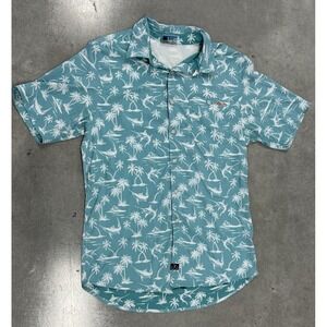 Salt Life SLX Shirt L Reverse Print Fishing Vented Ripstop UPF 30 Short Sleeve